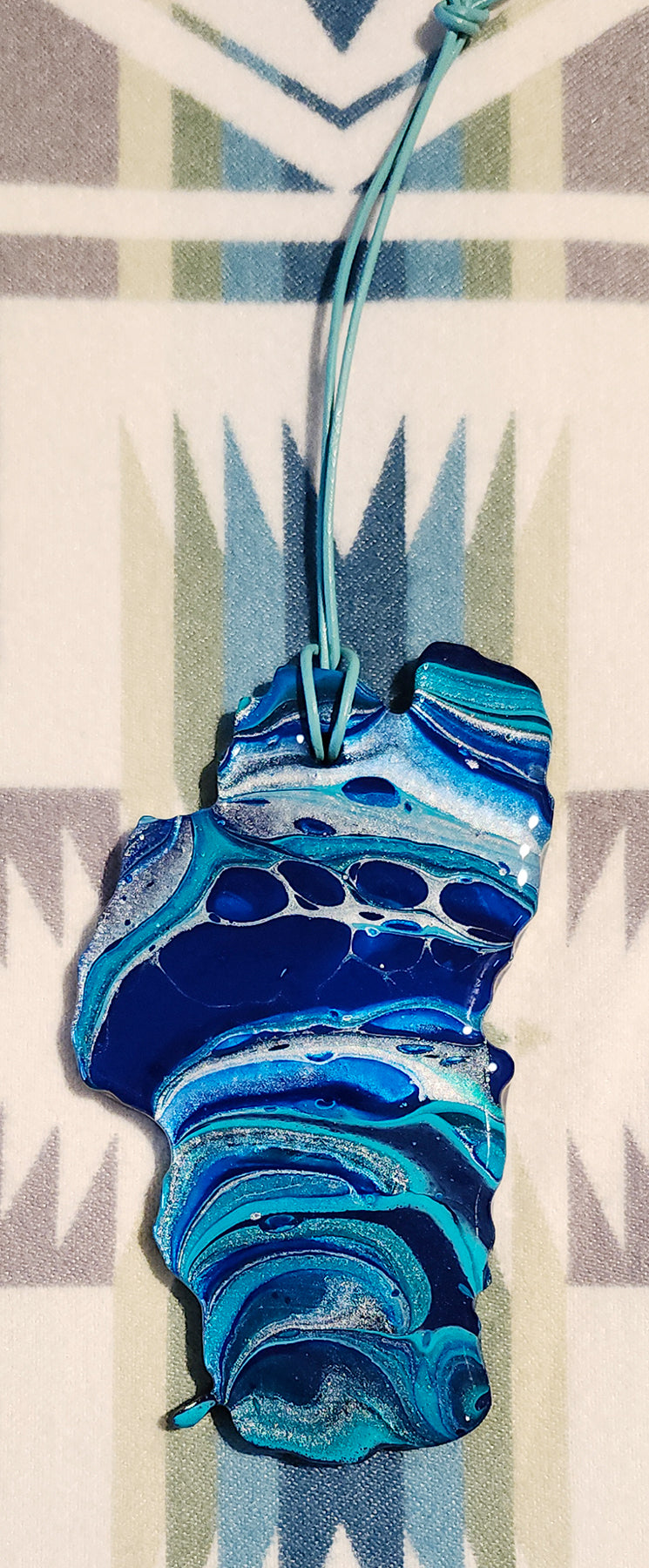 Lake Tahoe Silver Ornament