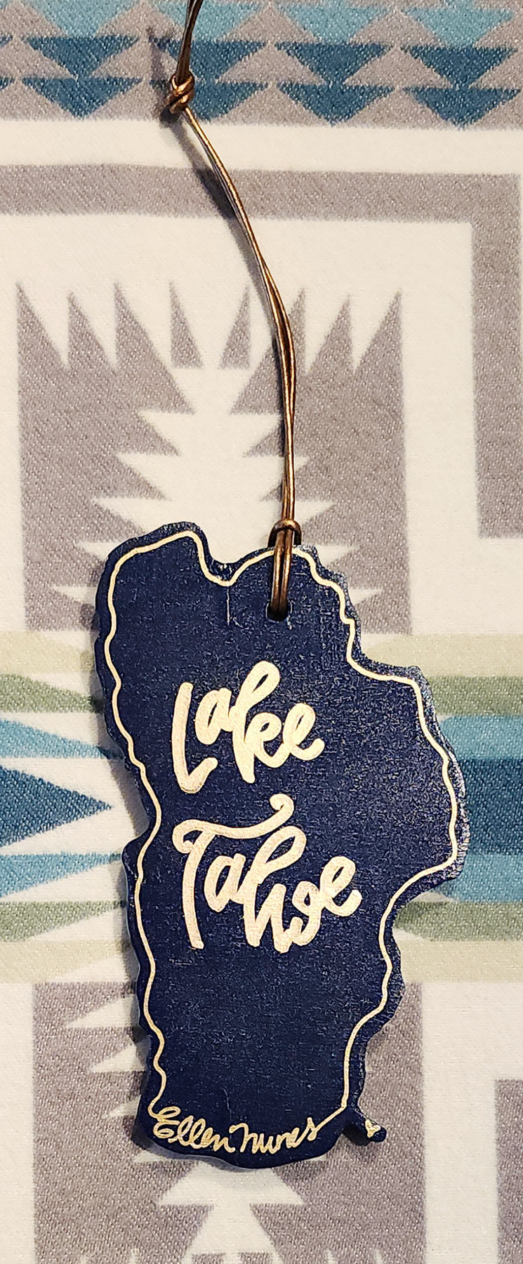 Lake Tahoe Gold Ornament