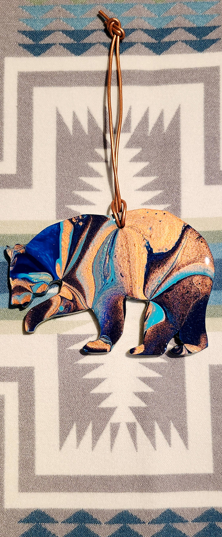 Tahoe Copper Bear Ornament