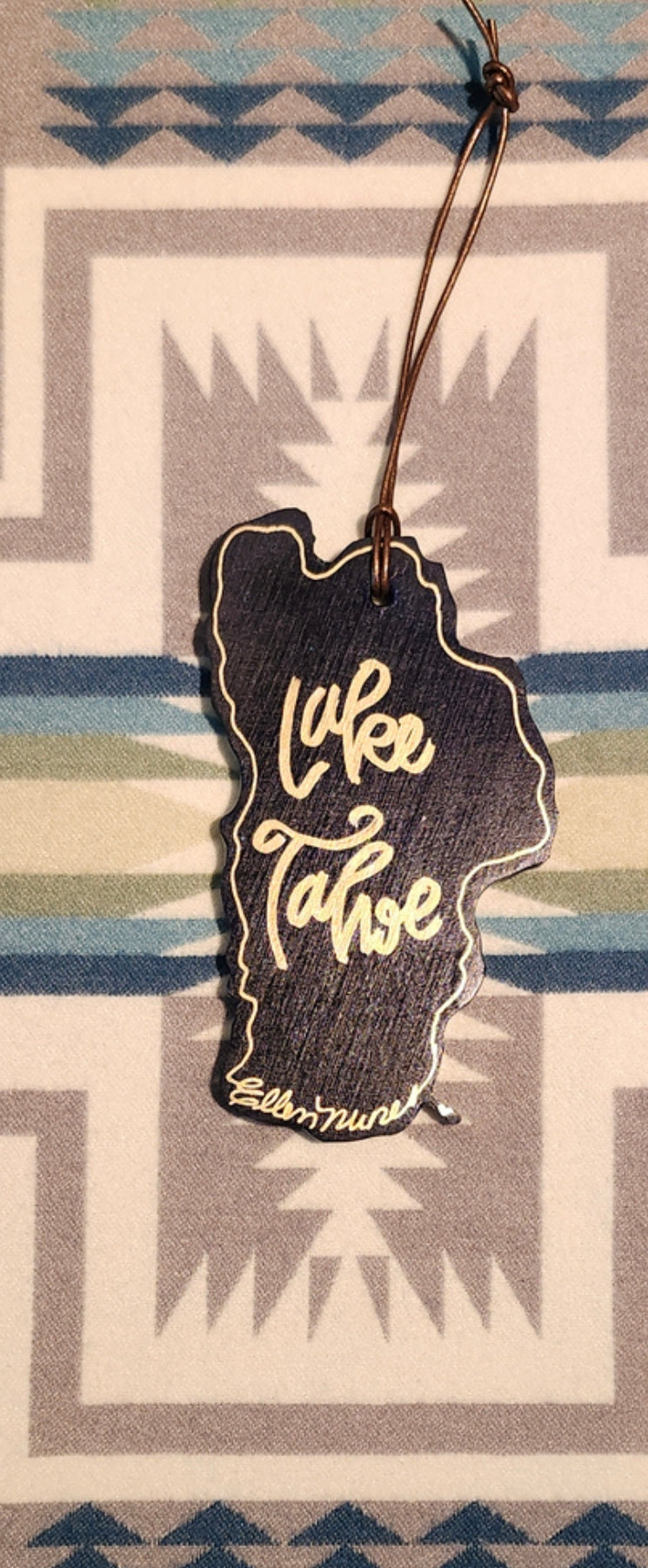 Lake Tahoe Gold Ornament