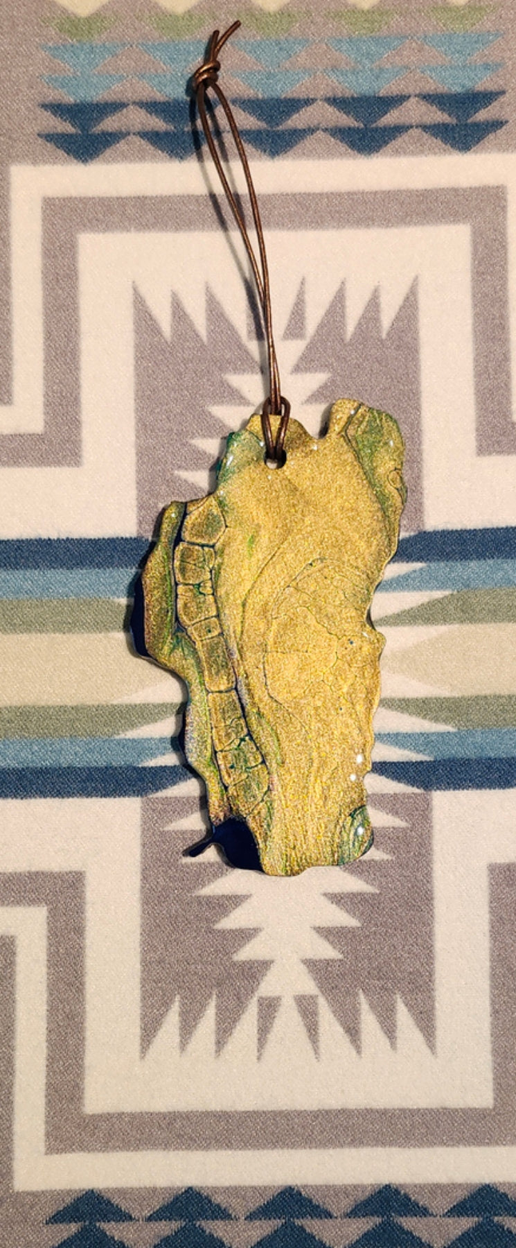 Lake Tahoe Gold Ornament