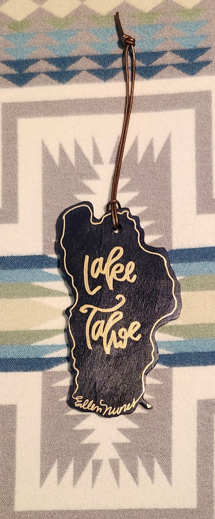 Lake Tahoe Copper & Blue Ornament